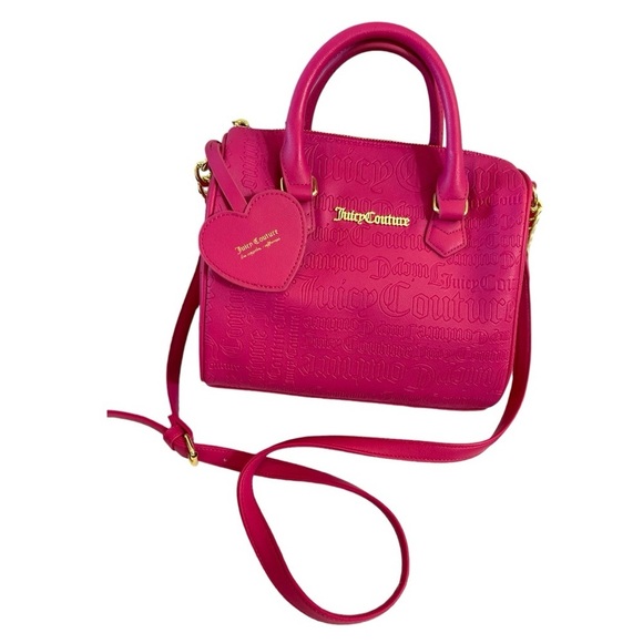 Juicy Couture Speedy bag Hot Pink Crossbody Bag Purse Shoulder Handbag Y2k - Picture 2 of 9
